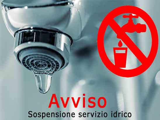 interruzione idrica